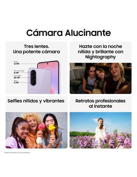 Samsung Galaxy A37 8/256GB 5G Gris Smartphone