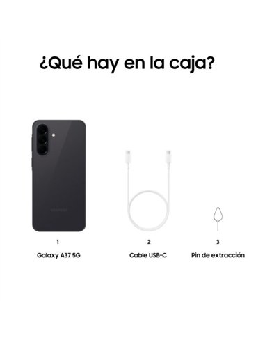 Samsung Galaxy A37 8/256GB 5G Gris Smartphone