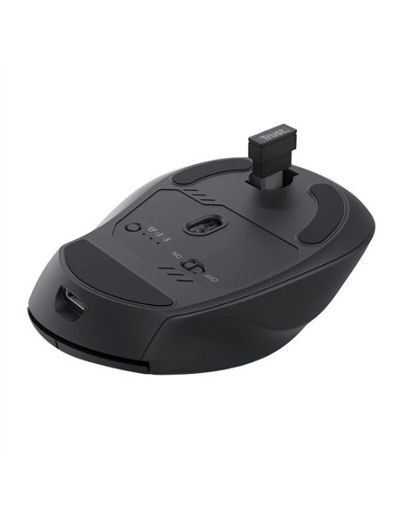 Trust Niven Ratón Inalámbrico Recargable Bluetooth/2.4GHz 3200 DPI Negro