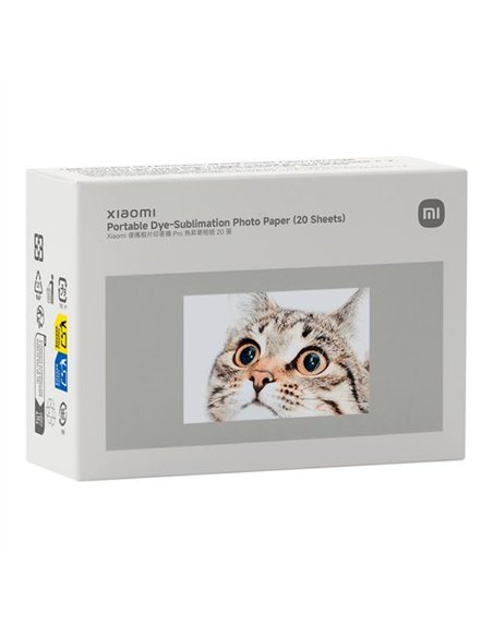 Xiaomi Papel Fotográfico para Sublimación Autoadhesivo 50 x 76mm - 50 Hojas