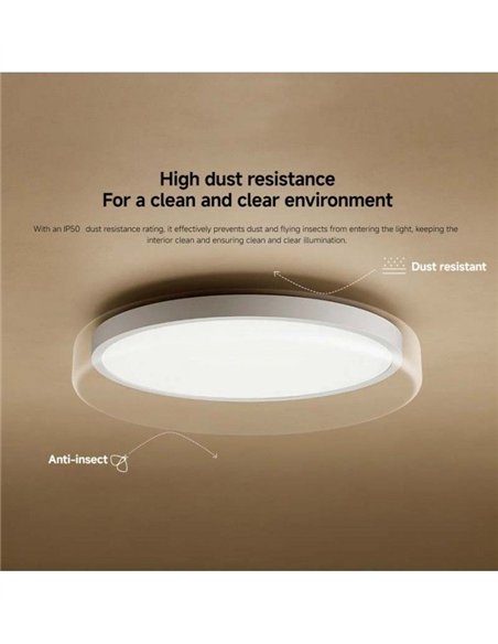 Xiaomi Smart Ceiling Light D30 Lámpara de Techo LED Inteligente Compatible Alexa y Google