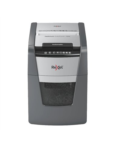 Rexel Optimum AutoFeed 100X Destructora de Papel Corte en Partículas P4 100 Hojas 34L