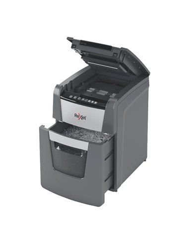Rexel Optimum AutoFeed 100X Destructora de Papel Corte en Partículas P4 100 Hojas 34L