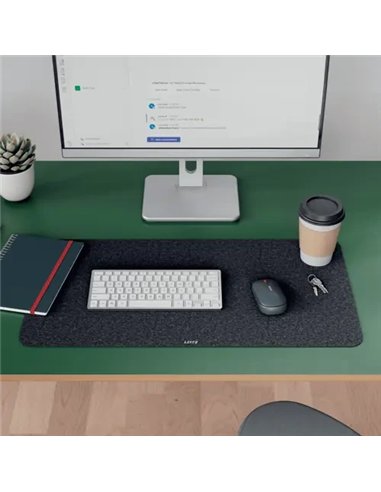 Leitz Alfombrilla de Escritorio de Fieltro Reciclado 70x36cm Gris Oscuro