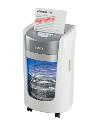 Leitz IQ OptiMax Home Office 225 Destructora de Papel P5 Microcorte 15L Blanca