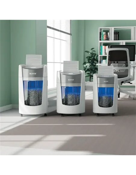 Leitz IQ OptiMax Home Office 225 Destructora de Papel P5 Microcorte 15L Blanca