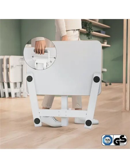 Leitz Ergo Escritorio de Pie y Sentado Plegable 65x46cm Blanco