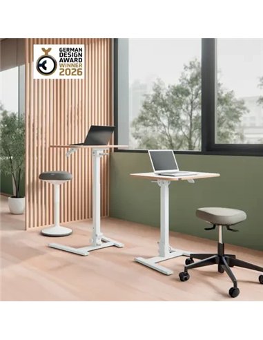 Leitz Ergo Escritorio de Pie y Sentado Plegable 65x46cm Blanco