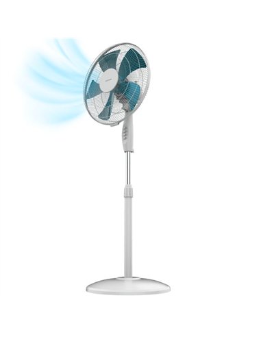 Cecotec EnergySilence 515 WindLite Pro Ventilador de Pie 56W 3 Velocidades Blanco