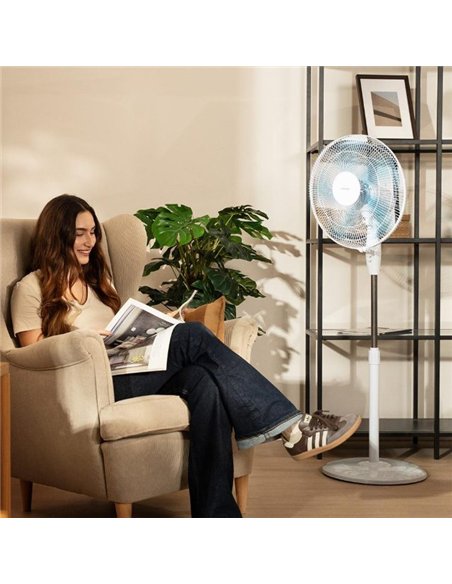 Cecotec EnergySilence 515 WindLite Pro Ventilador de Pie 56W 3 Velocidades Blanco