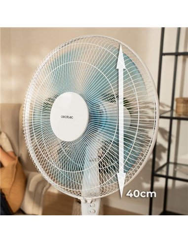 Cecotec EnergySilence 515 WindLite Pro Ventilador de Pie 56W 3 Velocidades Blanco