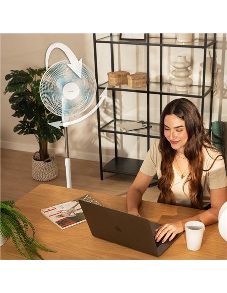 Cecotec EnergySilence 515 WindLite Pro Ventilador de Pie 56W 3 Velocidades Blanco