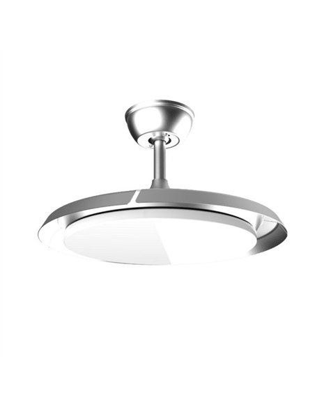 Cecotec EnergySilence Aero 4500 Puzzle Invisible Silver Ventilador de Techo DC 30W con Luz LED y Mando