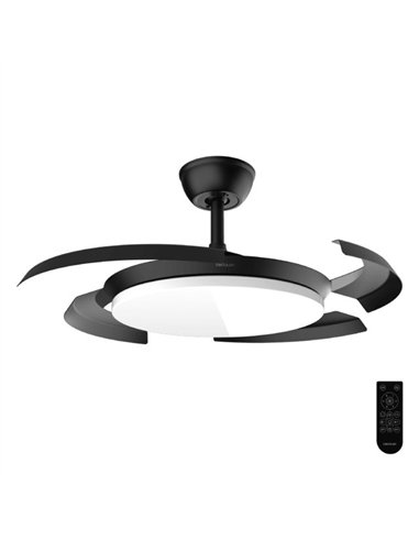 Cecotec EnergySilence Aero 4500 Puzzle Invisible Black Ventilador de Techo DC 30W con Luz LED y Mando