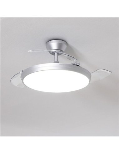 Cecotec EnergySilence Aero 300 Air Invisible Silver Ventilador de Techo DC 30W Luz LED y Mando