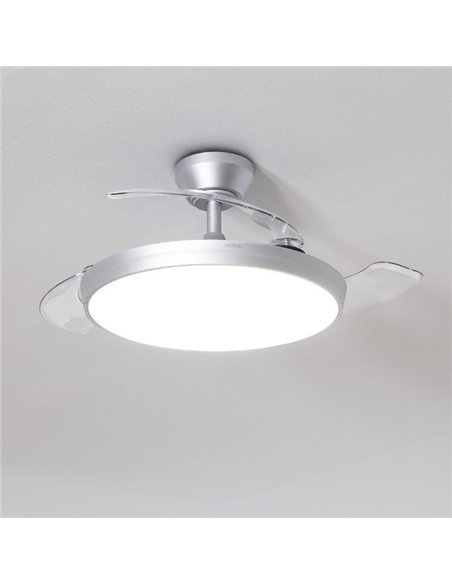 Cecotec EnergySilence Aero 300 Air Invisible Silver Ventilador de Techo DC 30W Luz LED y Mando