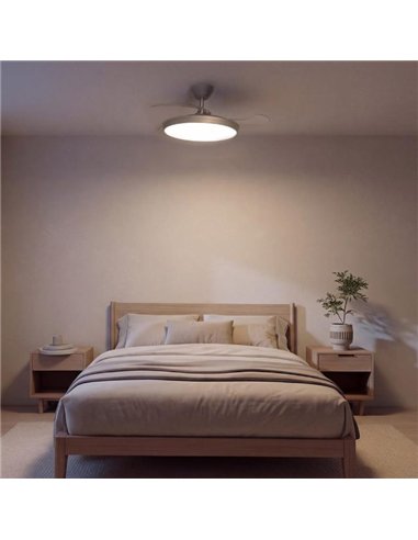 Cecotec EnergySilence Aero 300 Air Invisible Silver Ventilador de Techo DC 30W Luz LED y Mando