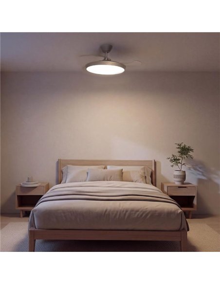 Cecotec EnergySilence Aero 300 Air Invisible Silver Ventilador de Techo DC 30W Luz LED y Mando