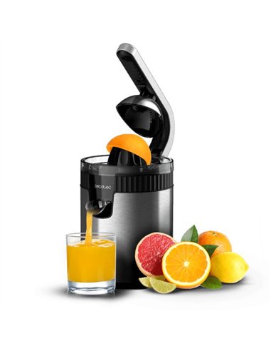 Cecotec Xqueeze RetroJuice 600 Steel Exprimidor Eléctrico 600W Sistema de Extracción Continua