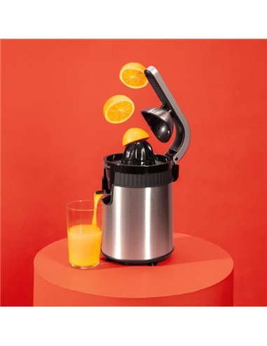 Cecotec Xqueeze RetroJuice 600 Steel Exprimidor Eléctrico 600W Sistema de Extracción Continua