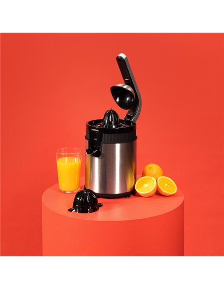 Cecotec Xqueeze RetroJuice 600 Steel Exprimidor Eléctrico 600W Sistema de Extracción Continua