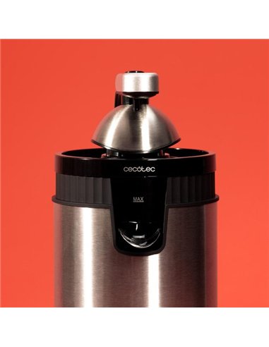 Cecotec Xqueeze RetroJuice 600 Steel Exprimidor Eléctrico 600W Sistema de Extracción Continua