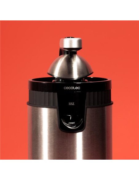 Cecotec Xqueeze RetroJuice 600 Steel Exprimidor Eléctrico 600W Sistema de Extracción Continua