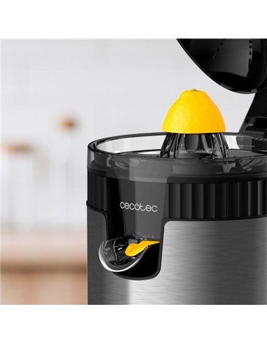 Cecotec Xqueeze RetroJuice 600 Steel Exprimidor Eléctrico 600W Sistema de Extracción Continua