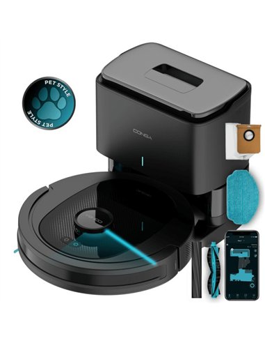 Cecotec Conga 8490 Ultimate Ultra Power Home Robot Aspirador y Friegasuelos con Autovaciado