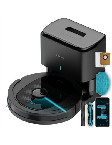 Cecotec Conga 8490 Ultimate Ultra Power Home Robot Aspirador y Friegasuelos con Autovaciado