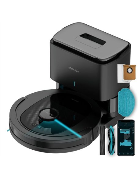 Cecotec Conga 8490 Ultimate Ultra Power Home Robot Aspirador y Friegasuelos con Autovaciado