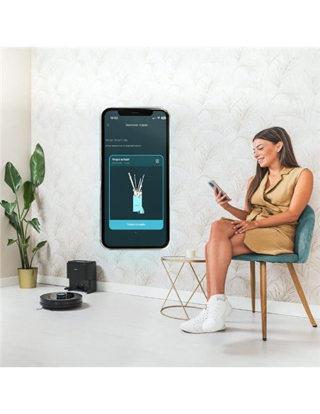 Cecotec Conga 8490 Ultimate Ultra Power Home Robot Aspirador y Friegasuelos con Autovaciado
