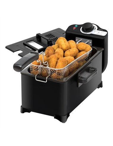 Cecotec CleanFry 3L Black Freidora de Aceite 3L Acero Inoxidable Negro
