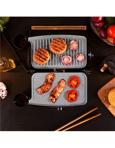 Cecotec Rock'nGrill 1500 Stone Ceramic MixGrill Grill Multifunción 1500W Cerámico