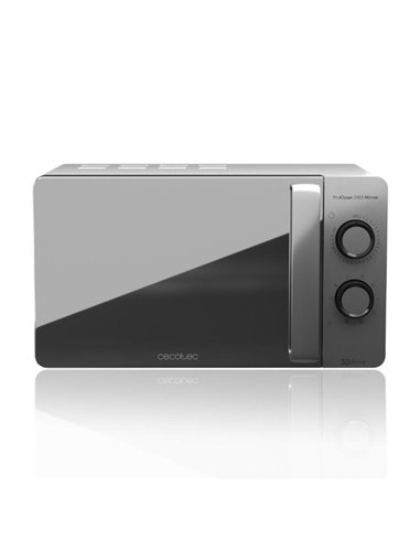 Cecotec ProClean 3160 Flatbed Mirror Microondas sin Plato con Grill 20L 700W