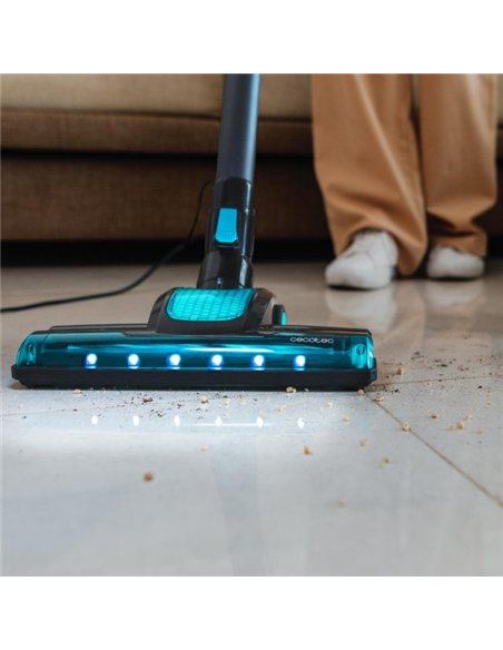 Cecotec Conga 700 PowerHead Aspirador Escoba con Cable y Cepillo Motorizado 615W