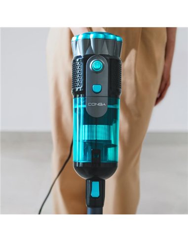 Cecotec Conga 700 PowerHead Aspirador Escoba con Cable y Cepillo Motorizado 615W