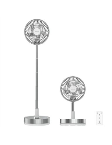 Cecotec EnergySilence 800 FoldAir Portable Control Ventilador de Pie Plegable USB con Mando