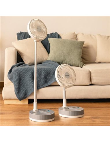 Cecotec EnergySilence 800 FoldAir Portable Control Ventilador de Pie Plegable USB con Mando