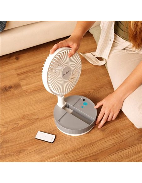 Cecotec EnergySilence 800 FoldAir Portable Control Ventilador de Pie Plegable USB con Mando