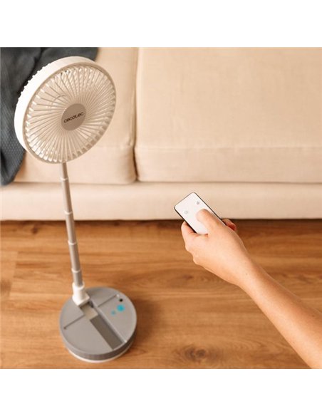 Cecotec EnergySilence 800 FoldAir Portable Control Ventilador de Pie Plegable USB con Mando