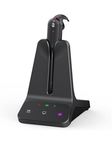 Yealink WH63 E2 Teams Auriculares Inalámbricos DECT Mono USB-C Negro