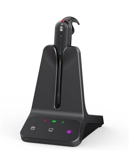 Yealink WH63 E2 Teams Auriculares Inalámbricos DECT Mono USB-C Negro