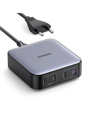Ugreen Nexode Cargador de Pared GaN 100W 3xUSB-C 1xUSB-A
