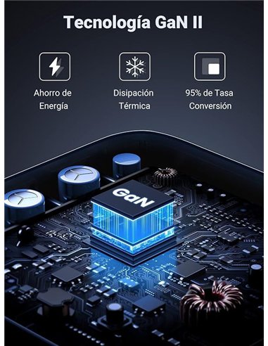 Ugreen Nexode Cargador de Pared GaN 100W 3xUSB-C 1xUSB-A