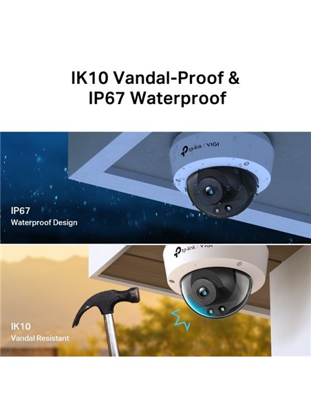 TP-Link VIGI C230I Cámara IP Domo Exterior 4mm 3MP PoE