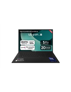 LG Gram 17Z90T Core Ultra 7-255H/ 32GB DDR5/ 1TB SSD/ 17" W11P Portátil