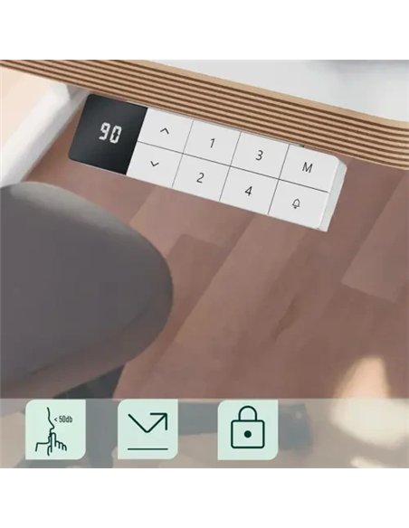 Leitz Ergo Escritorio Eléctrico Compacto 120x70cm Altura Regulable 60kg