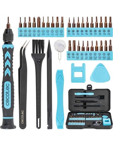 Cecotec PrecissionGyro 100 Set Kit de Precisión 39 Piezas Destornillador Manual