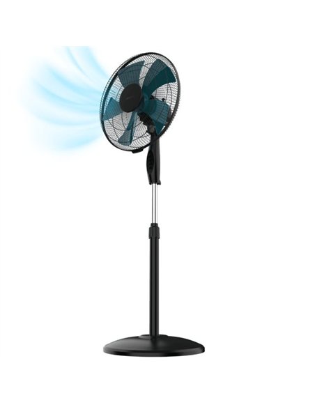 Cecotec EnergySilence 515 WindLite Pro Black Cool Ventilador de Pie 16" 56W 3 Velocidades Negro